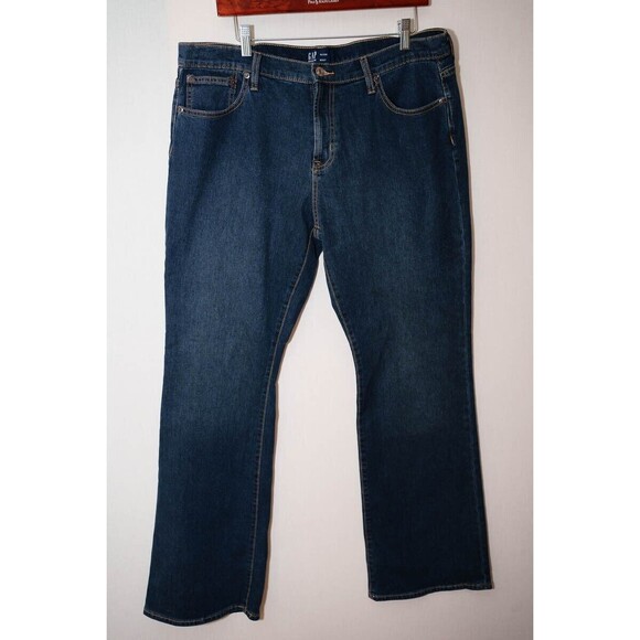 Gap Denim womens jeans 16/33R Boot cut Dark wash - Picture 1 of 6